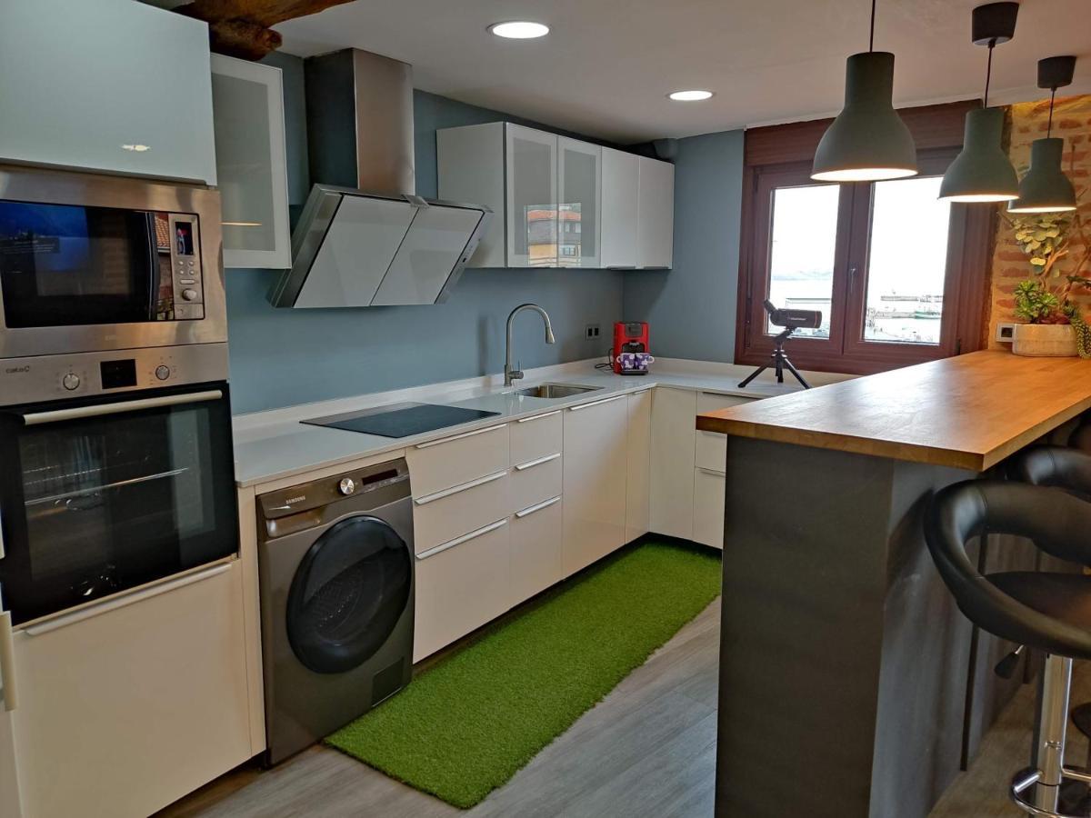 Precioso Loft En Bermeo Con Vistas Al Mar Lägenhet Exteriör bild